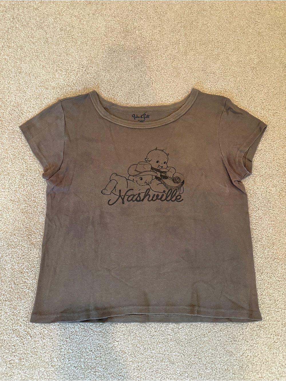 Brandy Melville • Nashville Graphic Baby Tee • M